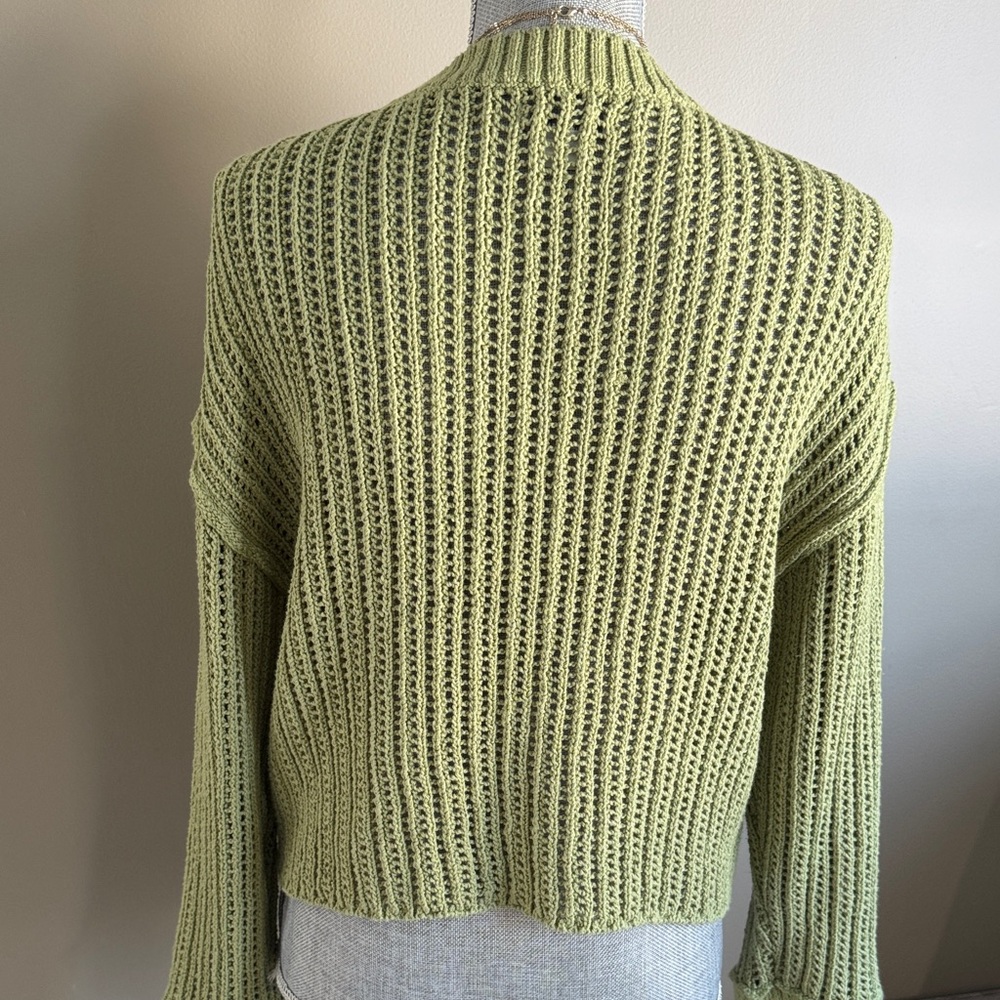 American Eagle Outfitters Green Knit Women's Sweater - Picture 6 of 11